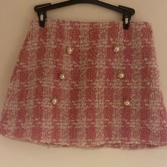 LoveShackFancy Pink Gibson Skirt - Picture 3 of 5